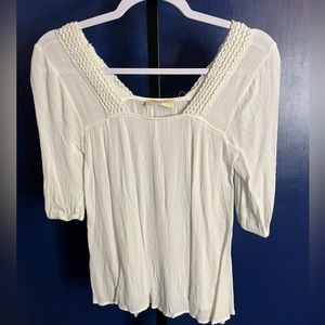 Altar'd State White Top With Tie On Back Size XS